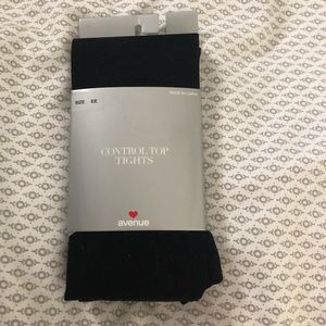 Avenue contour top tights black size EE
